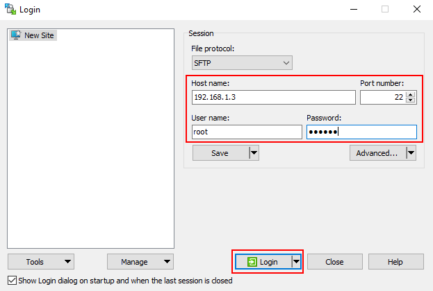 File:DVA WinSCP Connect.png