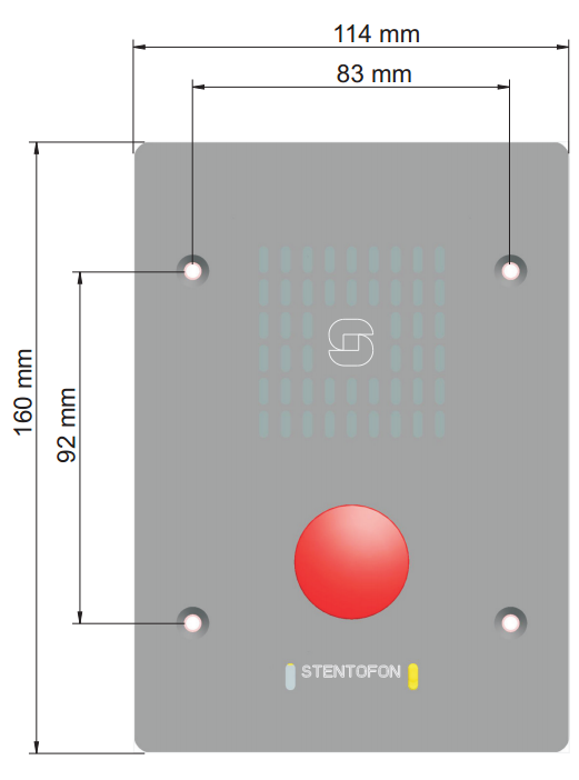 IP Substation Dimensions - Front view