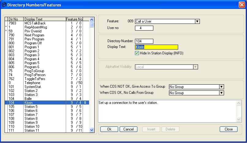 Dir.no/Feature screen