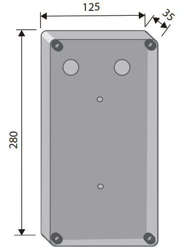 Backbox for Surface Mount Station