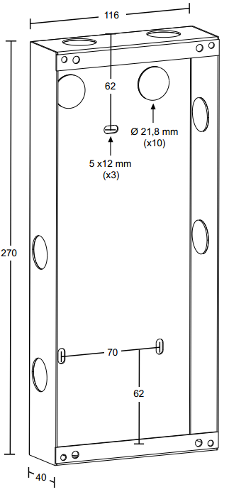 Flush Mount Backbox for IP OR Master Station