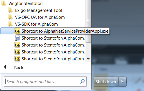 SDK Start Shortcuts.png