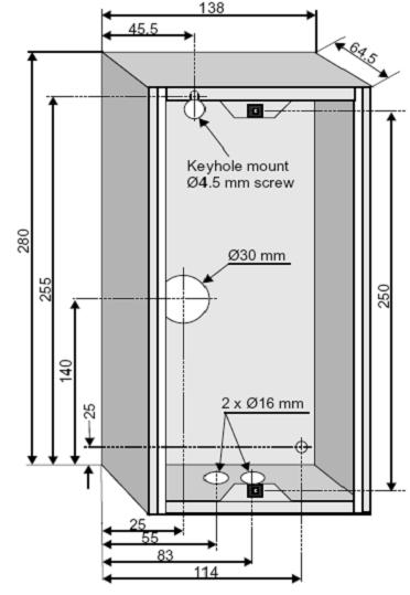 OR Master Station with Display 100 7036 600 On wall back box.jpg