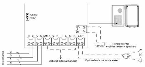 Light Industrial Master Station with Loudspeaker 100 7080 000 Wiring.jpg