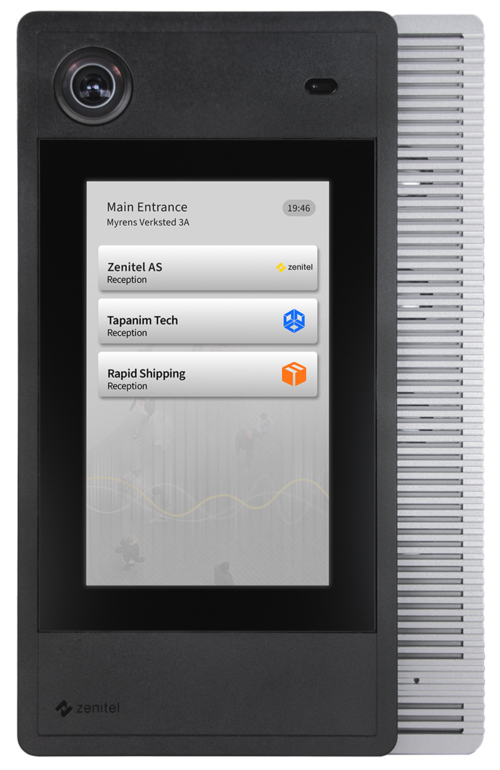 Zenitel Display Door intercom (ZDD-1) - Zenitel Wiki