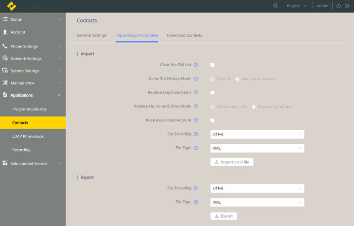 ITSV export phone book ITSV paging.png