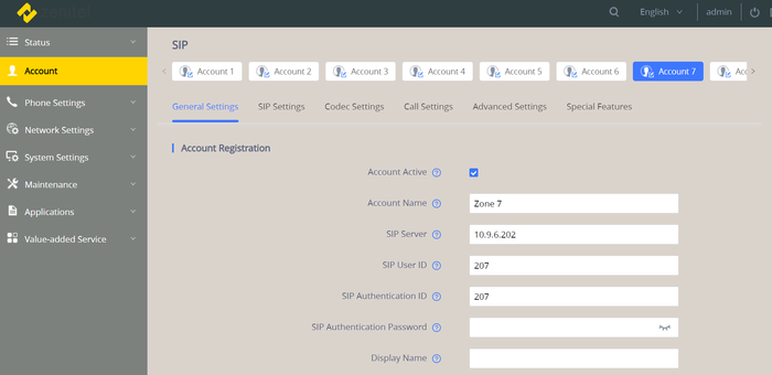 ITSV account settings ITSV paging.png