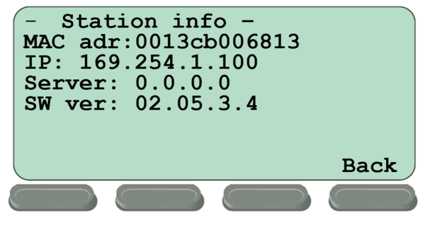 Display Setup Menu (IP Stations) - Zenitel Wiki