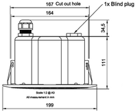 IP Speaker ELSIR-10C - Side view