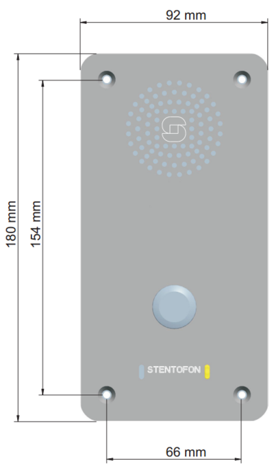 IP Substation Dimensions - Front view