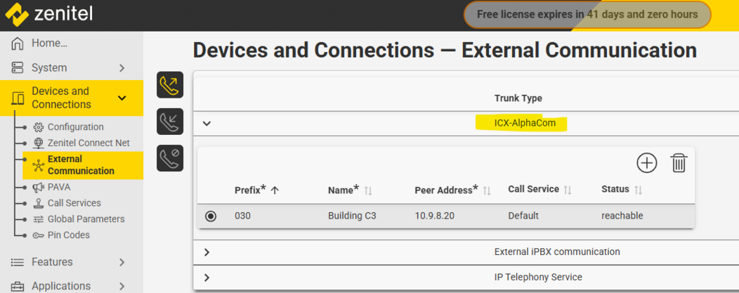 ICX-AlphaCom connection (Zenitel Connect Pro) - Zenitel Wiki