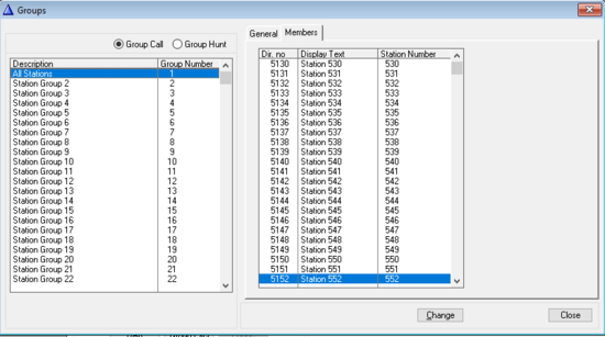Members tab - Read mode