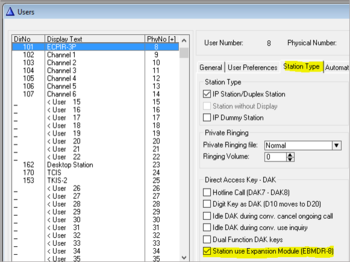 Remember to enable “Expansion Module” EBMDB-8 for the ECPIR Panel