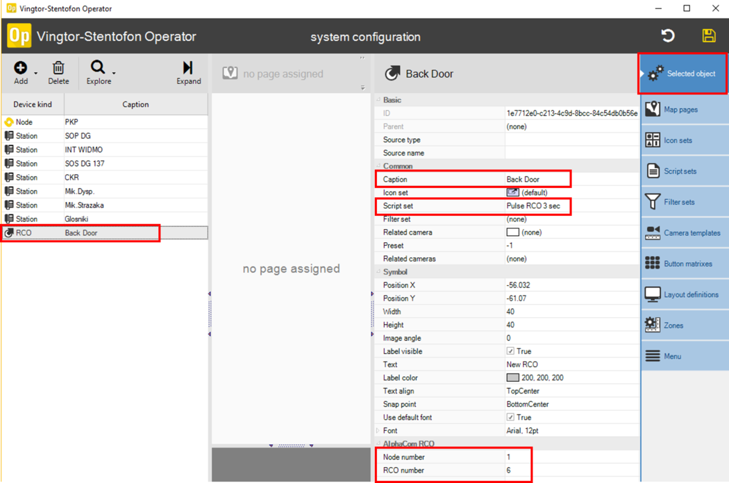 RCO control (VS-Operator) - Zenitel Wiki